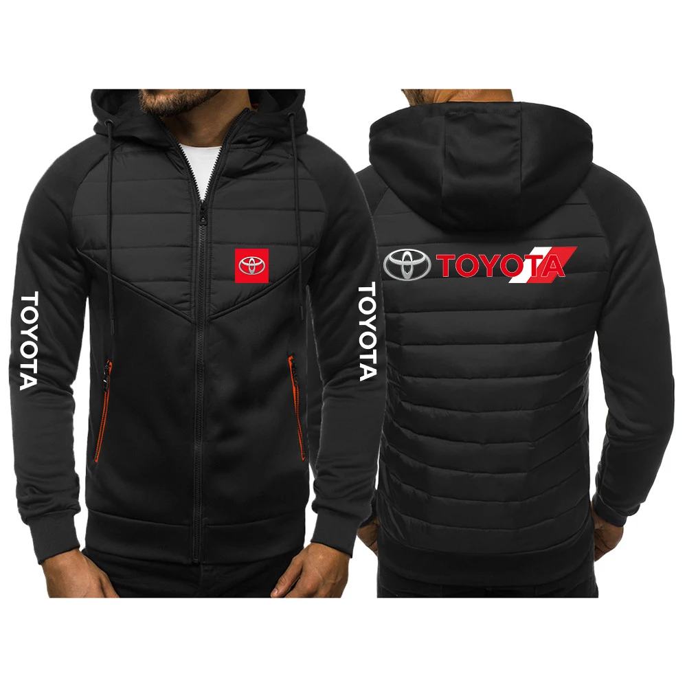 

2022 TOYOTA Printed Men's Autumn And Winter Jackets Cotton Padded Thicken Keep Warm Coats Jackets Hooded
