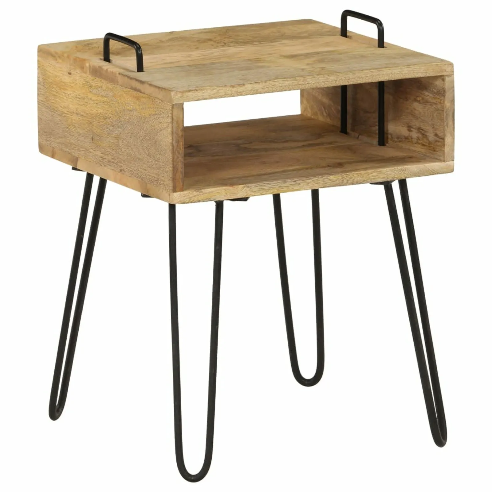 

Bedside Table Solid Mango Wood 15.7"x13.4"x18.5"
