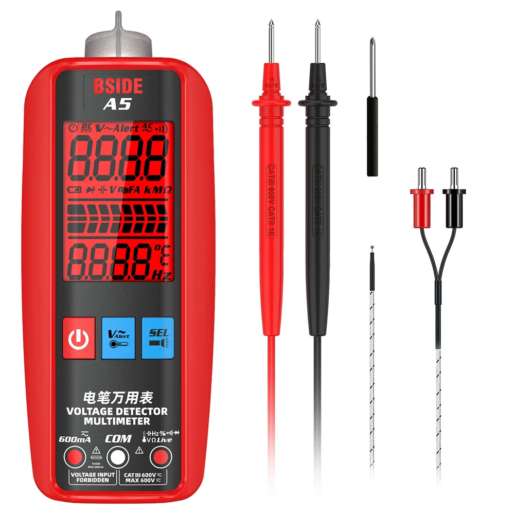 

NEW Smart Digital Multimeter Professional Automatic Multitester VFC Hz Capacitor Electric Test Tool Ammeter Electrician Tester
