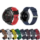 Ремешок кожаный силиконовый для Samsung Galaxy Watch 3 45 ммhuawei watch GT2 46 мм, браслет для часов Amazfit GTR 47 мм3 pro, 22 мм