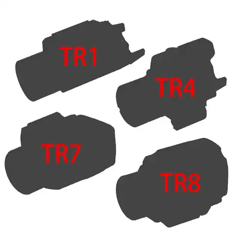 Тактический светодиодный светильник для оружия TR8, TR7, TR1, TR4, красный лазерный прицел для пистолета Glock, HK $1911, стробоскосветильник ческая вспы...