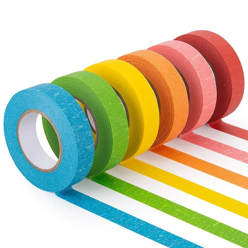 

10 Pcs/Box Rainbow Solid Color Washi Tape Set Decorative Masking Tape Adhesive Printing DIY Scrapbooking Deco Washi Tape