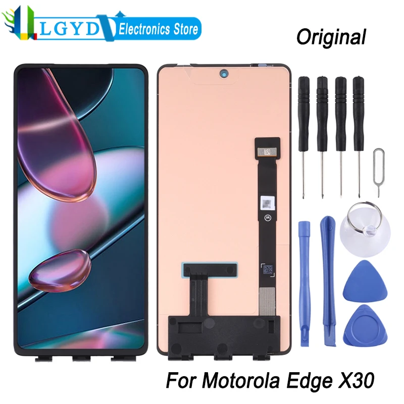 

Original OLED Material LCD Screen and Digitizer Full Assembly For Motorola Edge X30