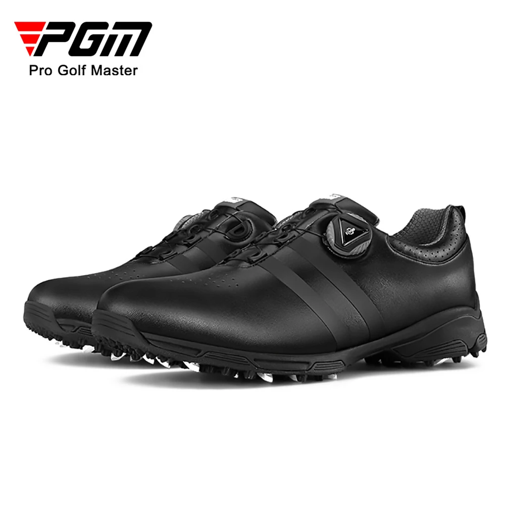 PGM Golf Shoes Men Waterproof Sneakers Breathable Fitness Training Golf Shoe Man Non-Slip Rotating Buckle Golf Trainers XZ186