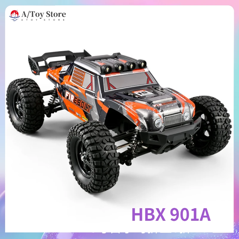 

Hbx 901a Rtr 1/12 2.4g 4wd 45km/h Brushless 2ch Rc Cars Fast Off-road Led Light Truck Models Toys With 7.4v 1600mah Lipo Battery