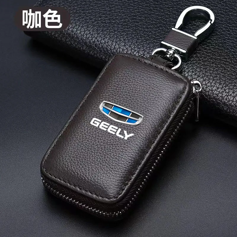 

Leather Car Key Cover Case for Geely Emgrand X6 X7 EX7 GX7 Coolray Ec7 Ec8 Ck Atlas Ck2 Ck3 Gt Gc9 Car Accessories