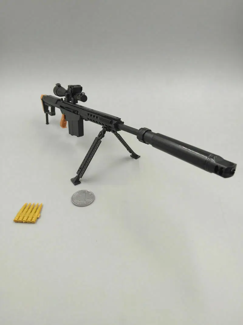 Снайперская винтовка Barrett в масштабе 1:6 M82A1 сборная игрушка пластиковая 4D модель