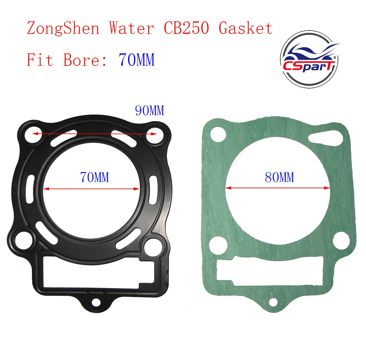 

Комплект прокладок поршня двигателя LONCIN ZONGSHEN CB250 250 250cc с водяным охлаждением, диаметр отверстия 70 мм 16 мм, для кроссового велосипеда, квадроцикла