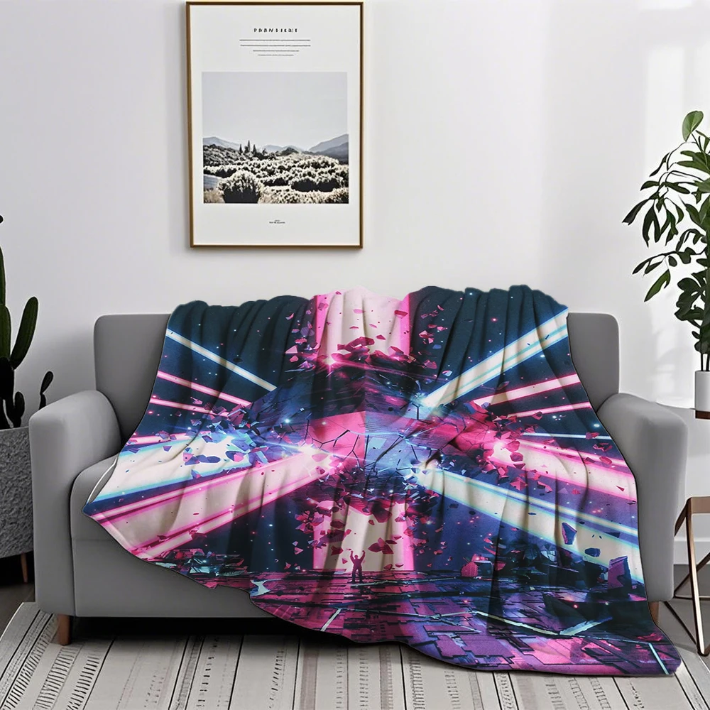 Фланелевое одеяло HELLSTAR для гостиной кухни дышащие устойчивые к морщинам одеяла