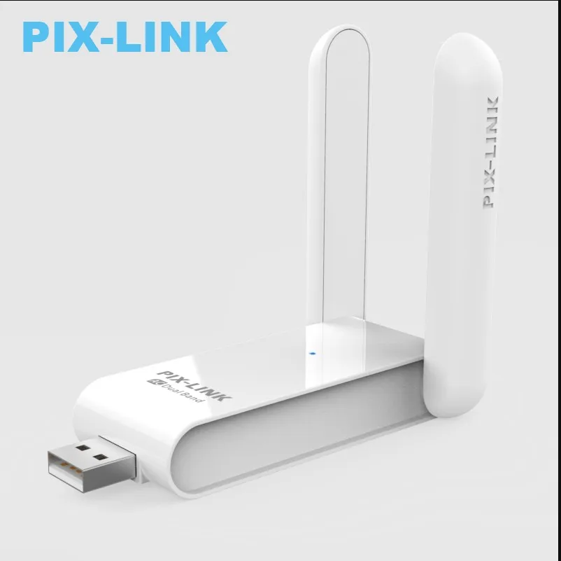 

PIXLINK 2.4G 5G 600Mbps Usb Wireless Network Card Dongle Antenna AP Wifi Adapter Dual Band Wi-Fi Usb 2.0 Lan Ethernet 600M