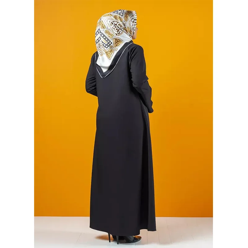 Autumn Eid Morocco Dress Muslim Women Zipper Open Abaya India Abayas Dubai Turkey Islam Party Kaftan Robe Longue Vestidos Largos