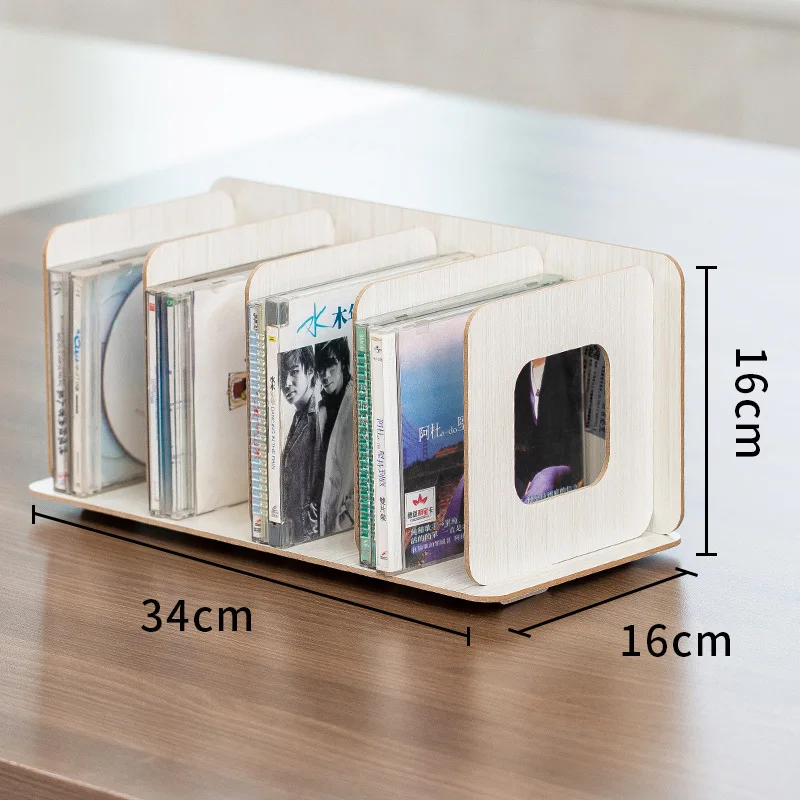 Шкаф из натурального дерева для хранения компакт-дисков домашний офисный ящик