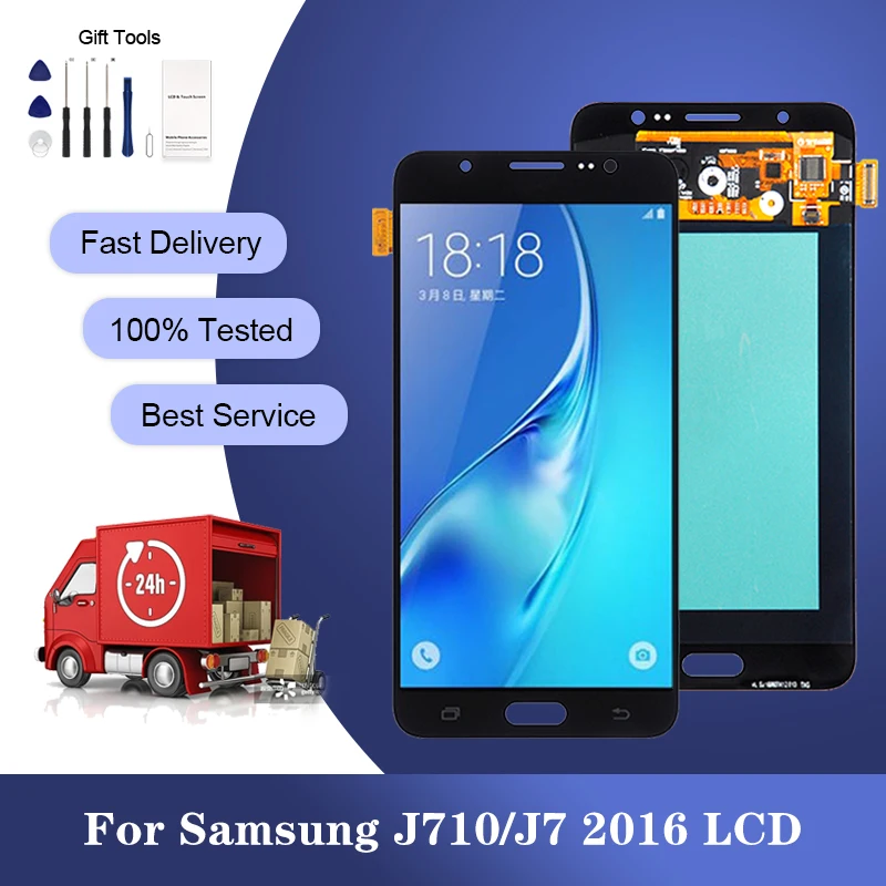 

5.5 Inch J7 2016 Display For Samsung Galaxy J710 Lcd Touch Screen Digitizer Assembly SM-J710FN SM-J710F J7108 Wholesale