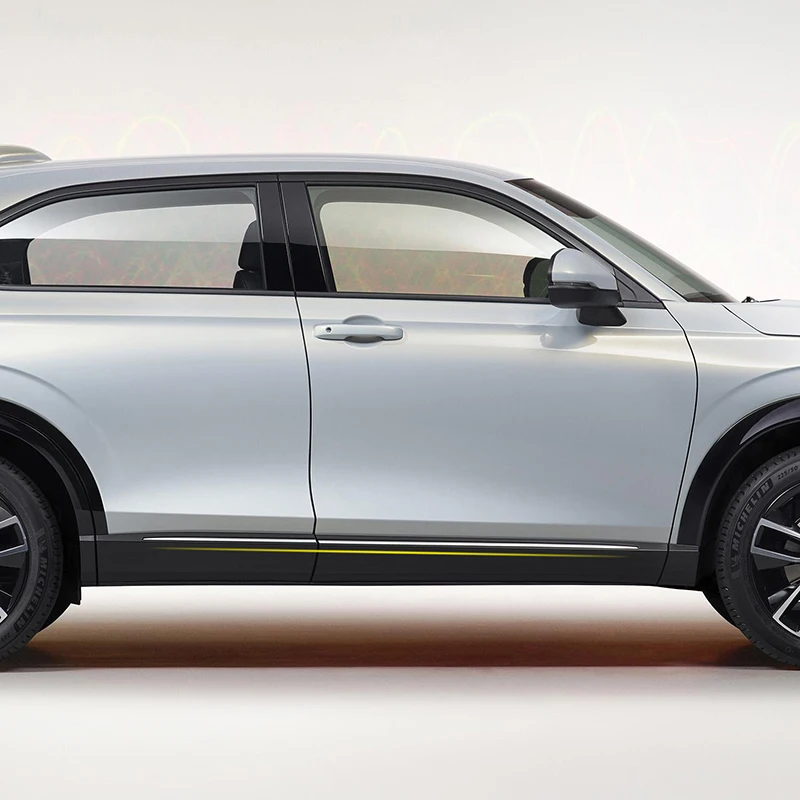

Для Honda Vezel HR-V 2021 2022 хромированная Боковая дверь формовочные полоски наклейки Накладка для стайлинга автомобиля