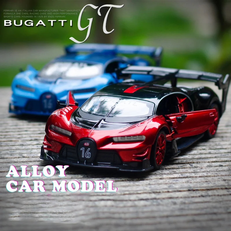 

1:32 Bugatti Vision GT Alloy Car Diecasts & Toy Vehicles Car Model Sound and Light Model Car Toys For Children