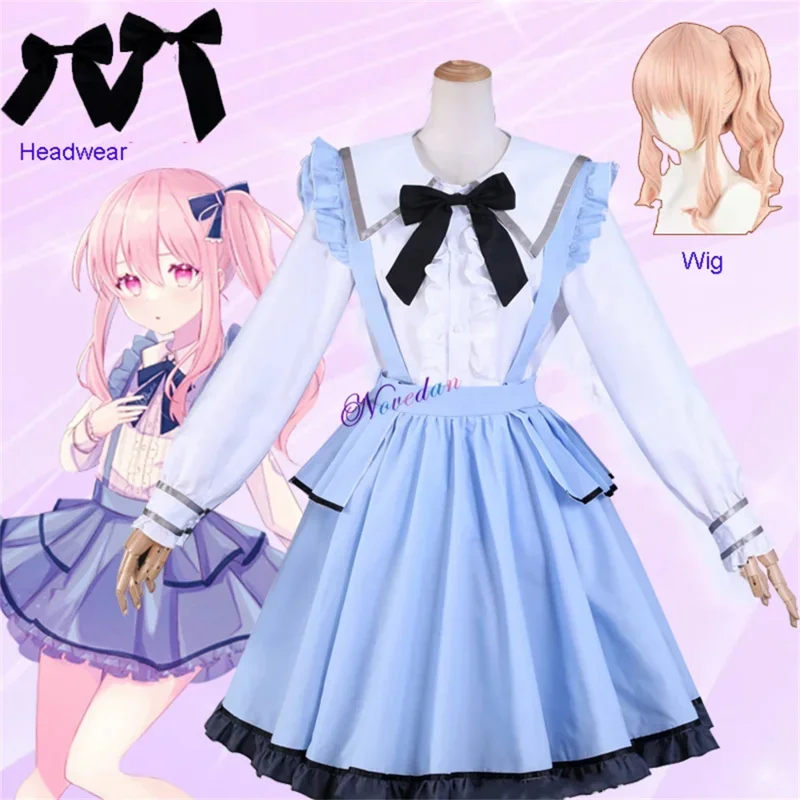 Project Sekai Colorful Stage Feat Cos Аниме Мику Akiyama Miyuki Костюм горничной Милое платье Лолиты для