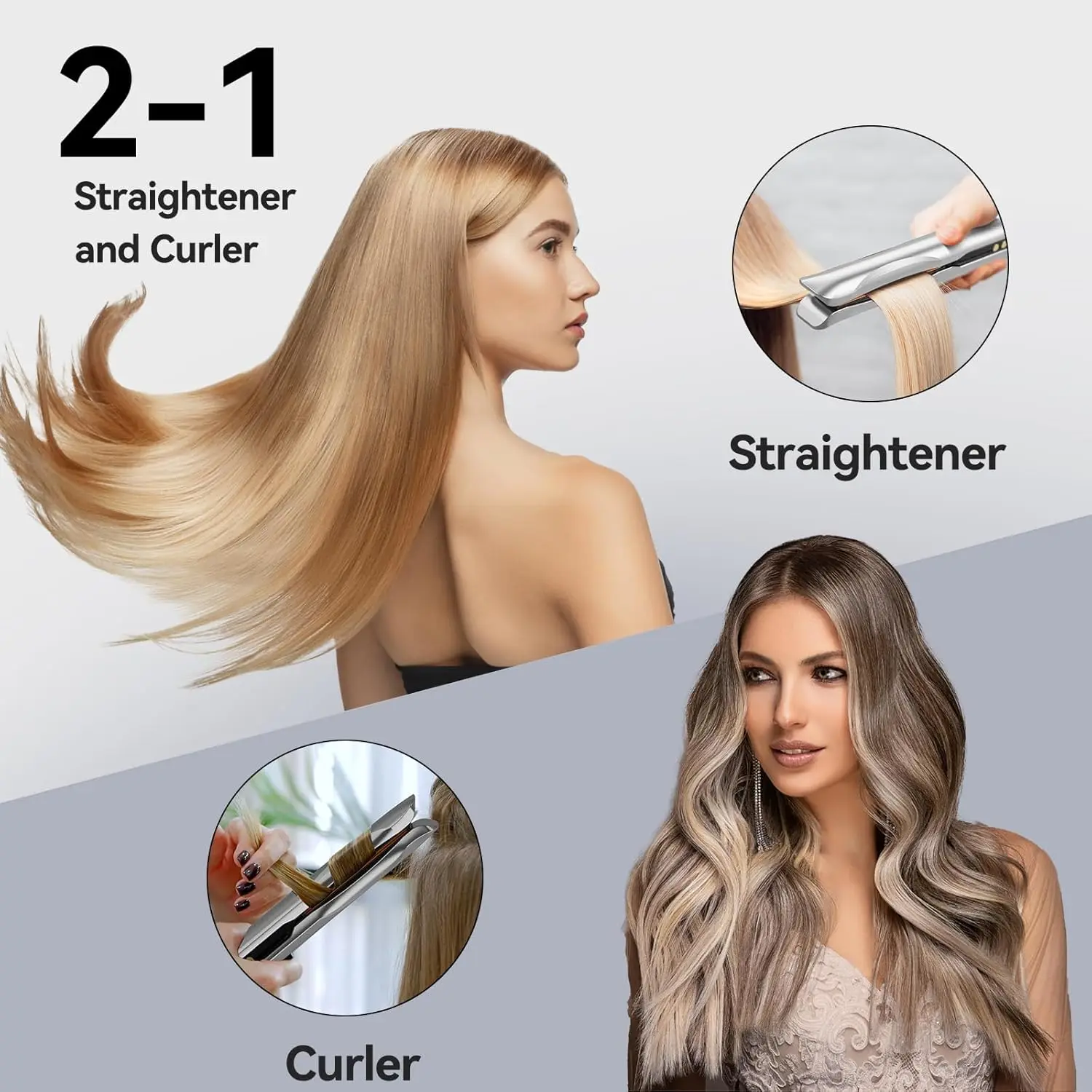 Профессиональный выпрямитель для волос Quico 120–240 В уникальный дорожный и бигуди с