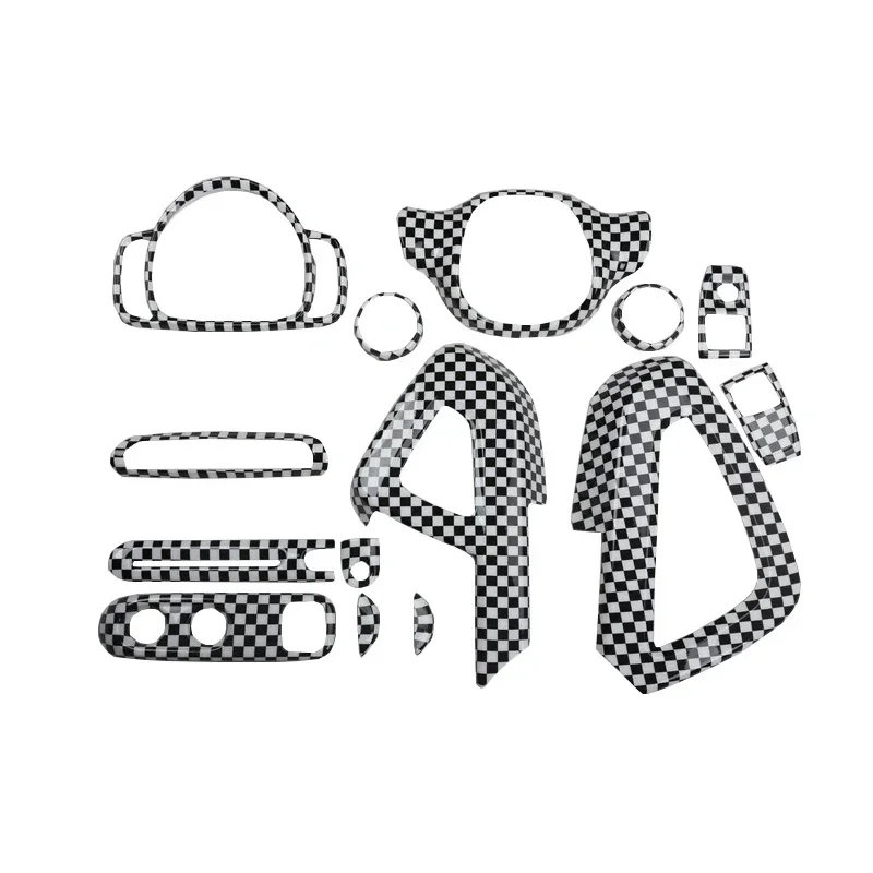 Для Mercedes-Benz Smart Fortwo 2009 2010 2011 2012 2013 2014 ABS черно-белый стиль аксессуары наклейки для