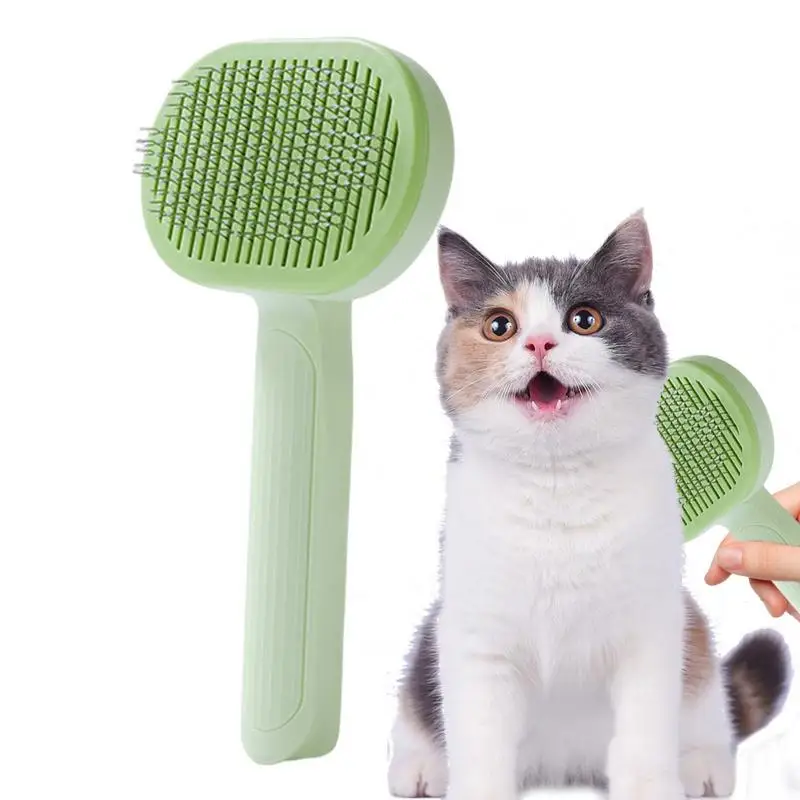 

Self Cleaning Dog And Cat Hair Brush Slicker Brushes For Cats Shedding Dog Grooming Brush Cat Comb For Kitten Puppy Massage