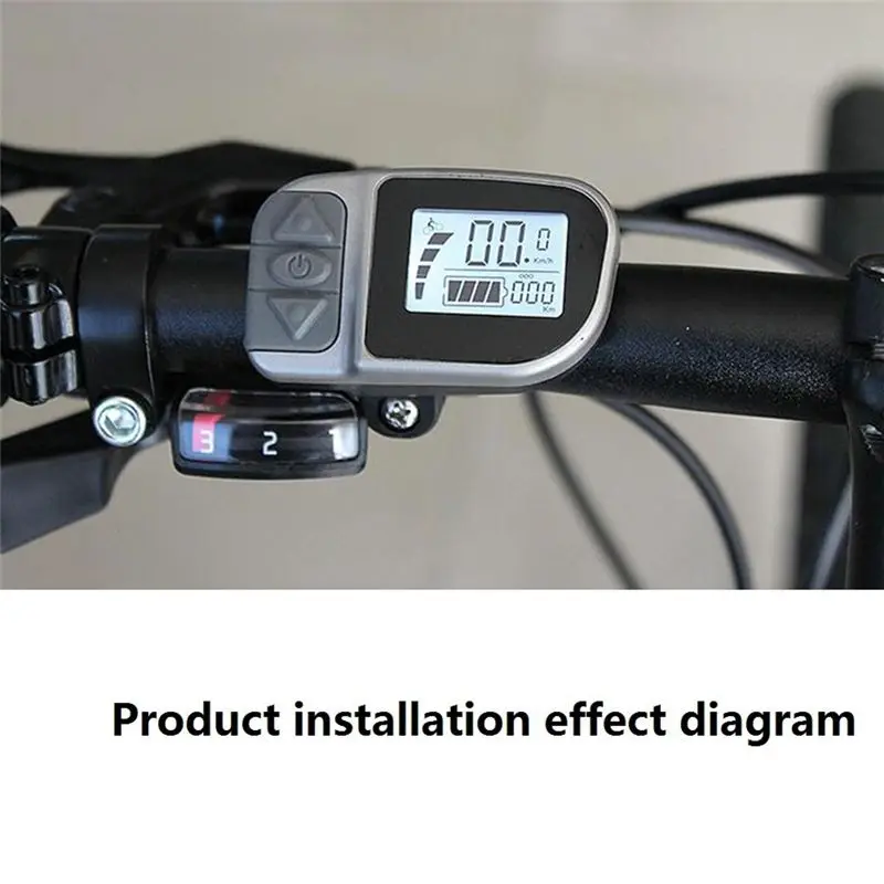 Фото Дисплей A89E-Ebike VLCD6 6-контактный ЖК-дисплей, запасные части для центрального двигателя электровелосипеда TONGSHENG TSDZ2 №5