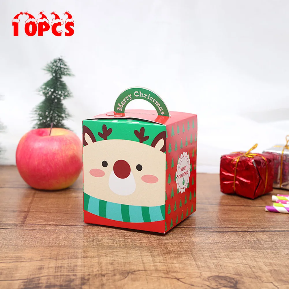 

Paper Gift Boxes Wrapping Bag Xmas Candy Boxes Cardboard Christmas Creative Package Pouch High Quality Practical
