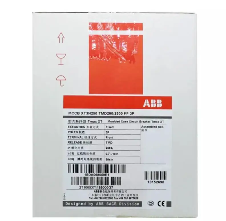 Оригинальный трехфазный воздушный выключатель XT3N250 3P автоматический