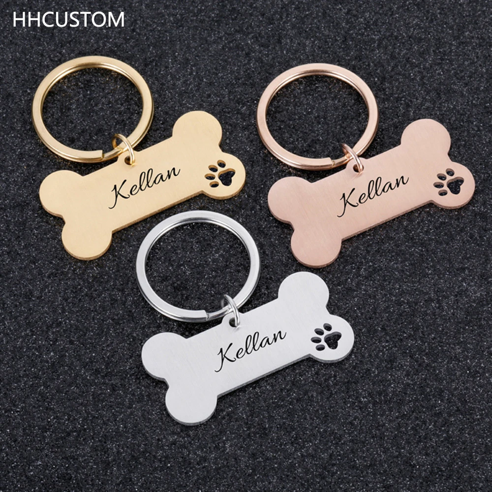 

Индивидуальный брелок для ключей с собакой лапой из нержавеющей стали