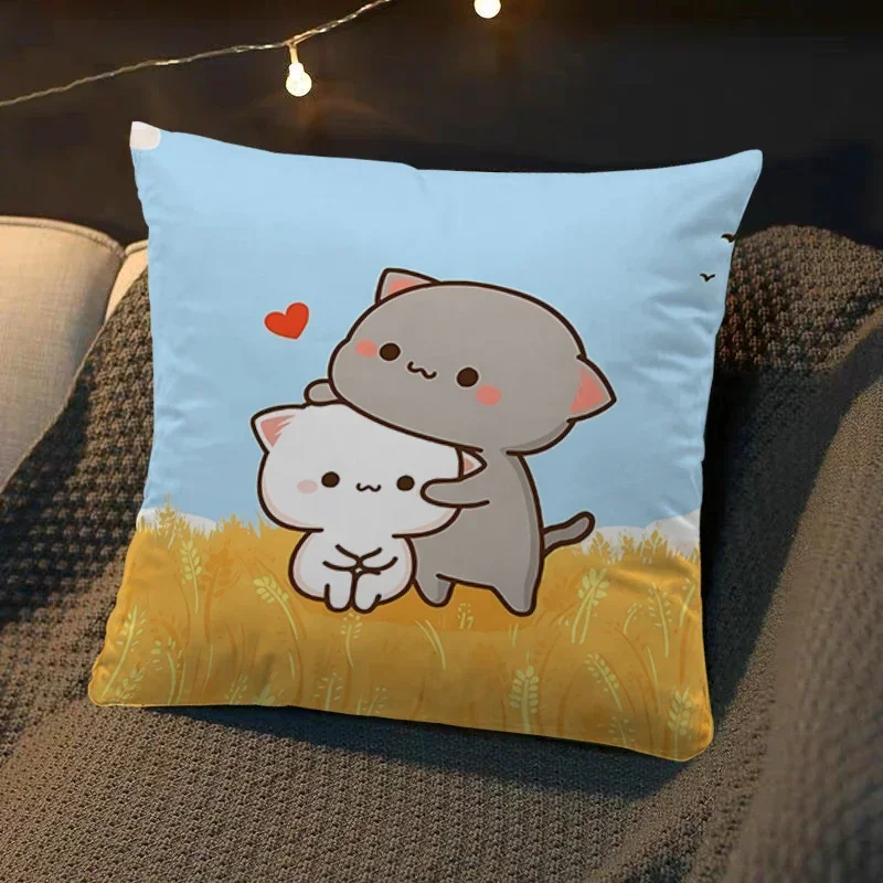 

Наволочка Dakimakura Mochi персиковая 45x45