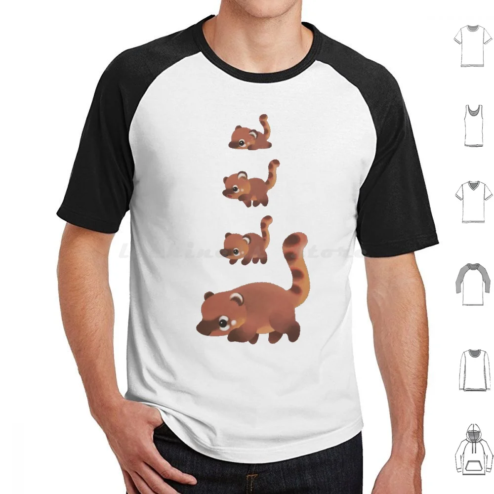 

Coati Family T Shirt 6Xl Cotton Cool Tee Coati Ring Tailed Coati Faimly Love Mom Mother Kid Baby Quati Coatis Peaceful Animal