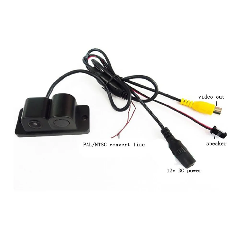 

-Камера заднего вида 30C ~ 80C 1.0vчув-p 50dB 720X576 Pixcls DC12V Ground 2W
