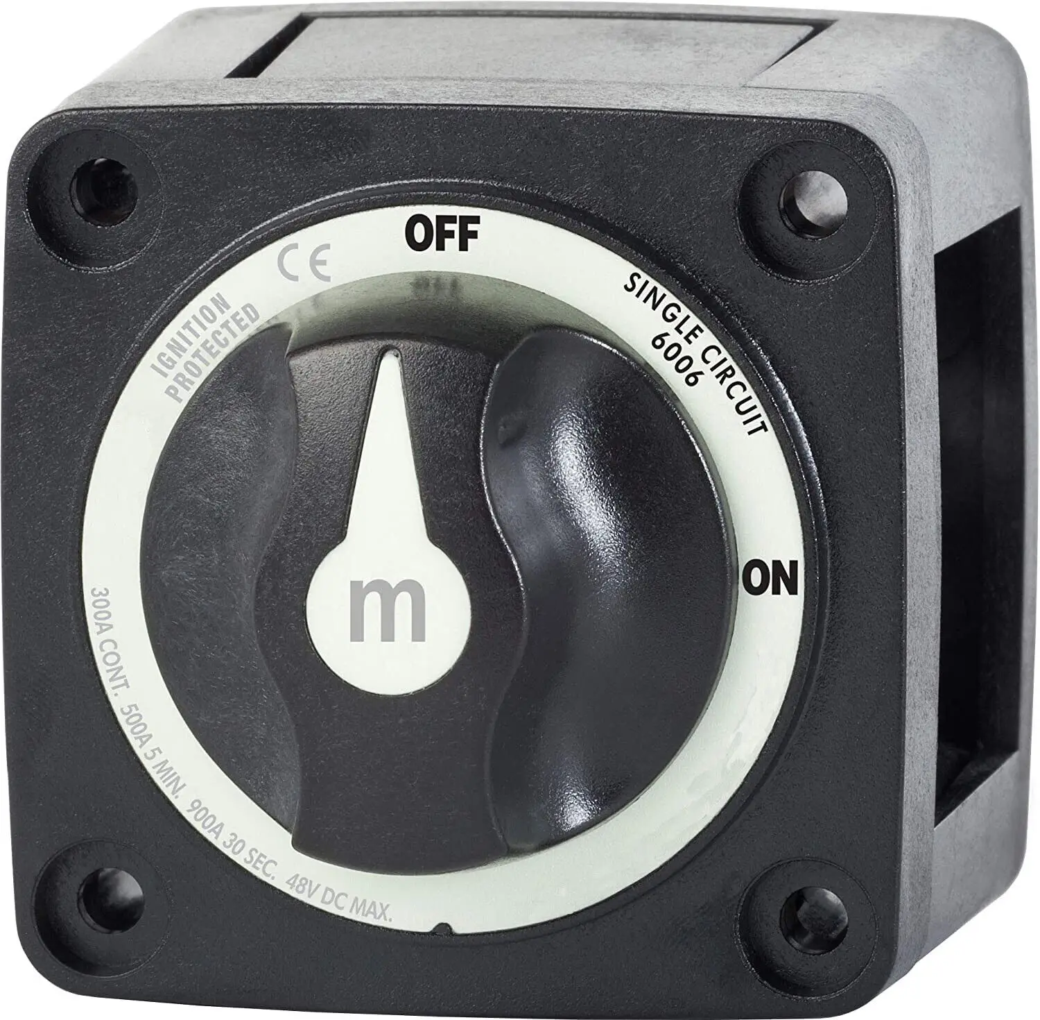

New Black 6006200 Marine Boat m-Series 300A Amp Mini Battery Switch ON/OFF
