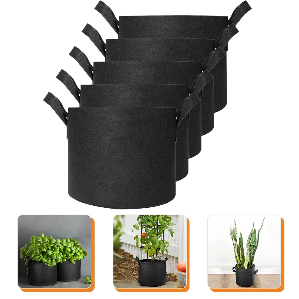 

5pcs Indoor Planting Vegetable Planting Bag Thickened Nursery Bag