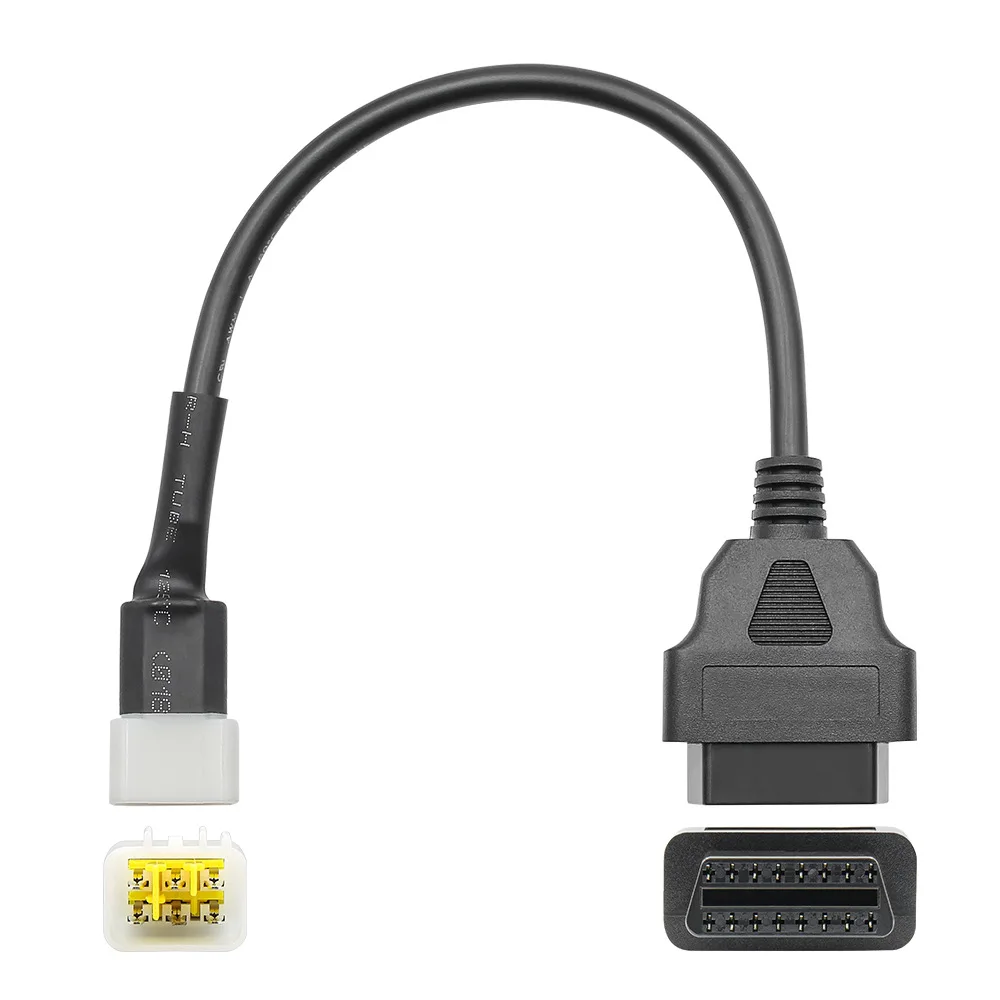 Кабель OBD2 с 16 контактами на 6 контактов для мотоцикла DELPHI локомотивный адаптер
