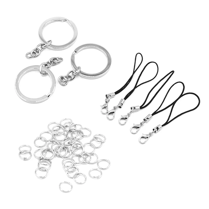 

Брелок «сделай сам», одинарный круг, искусственная веревка, набор ювелирных изделий ручной работы, аксессуары