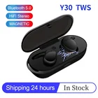 Оригинальные беспроводные Bluetooth наушники Y30 TWS, шумоподавляющая гарнитура, 3D стерео звук, музыка, беспроводные наушники-вкладыши для Android