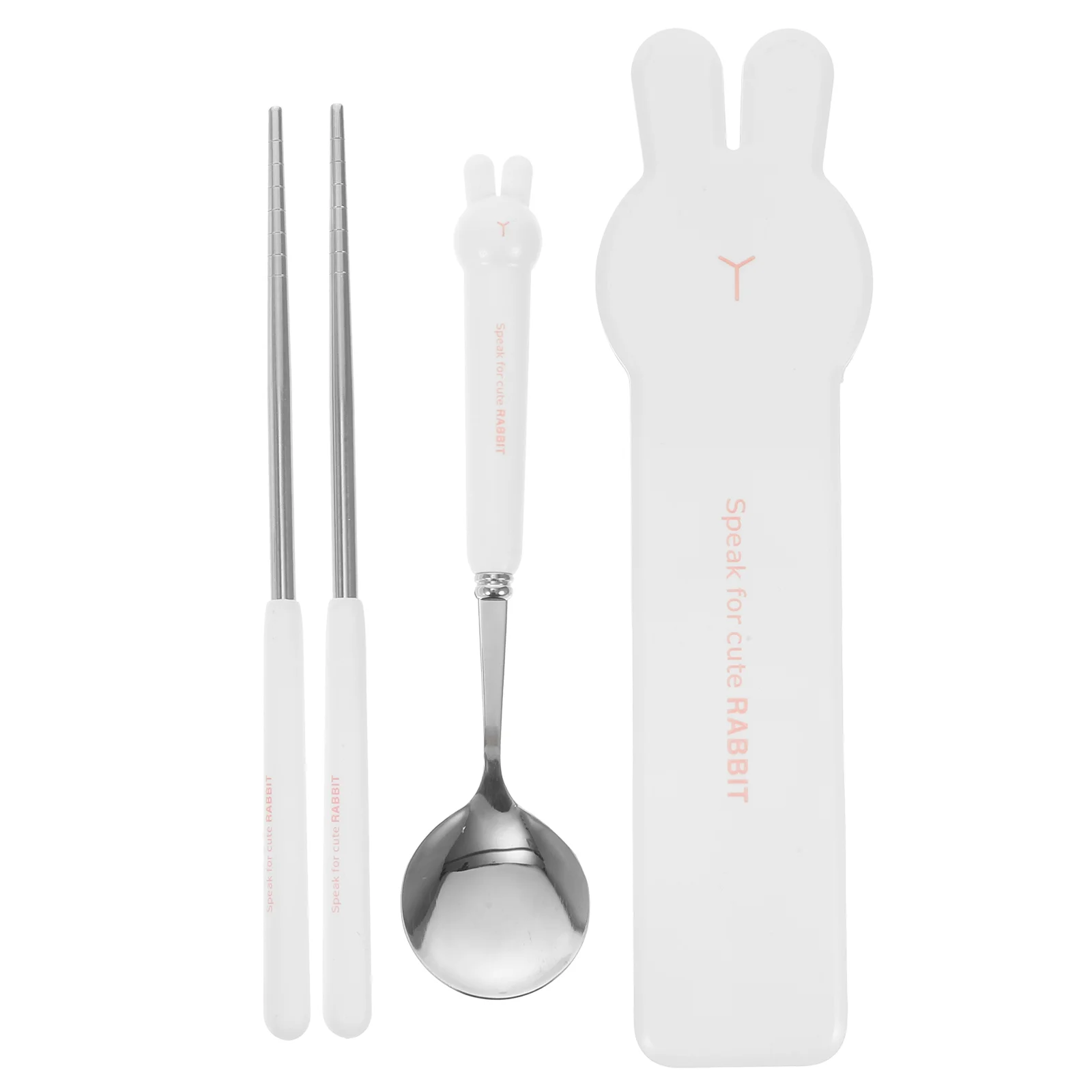 

Stainless Steel Serving Utensils Portable Cutlery Set Two Piece Suit 20.8X1cm Pink Pp Student