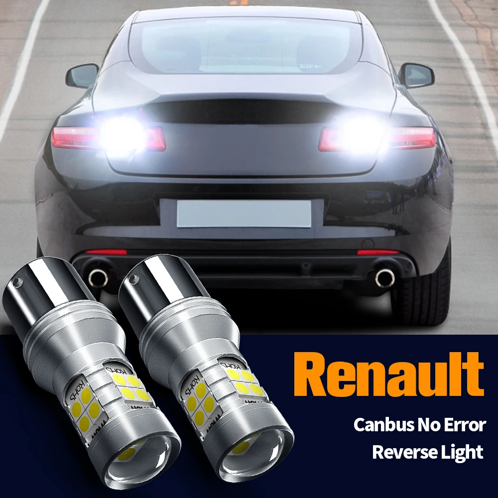 

2pcs LED Reverse Light Blub Backup Lamp Canbus P21W BA15S For Renault Laguna Coupe 1 2 3 Logan Master Megane CC Sandero Twingo