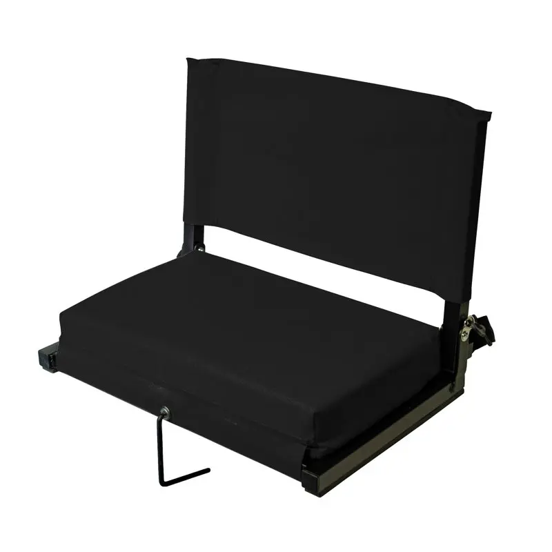 

Stadium Chairs for Bleachers with Back Support by , Large Ultra-Padded Seat for Complete Comfort, Easy Carry Handle with Adjusta