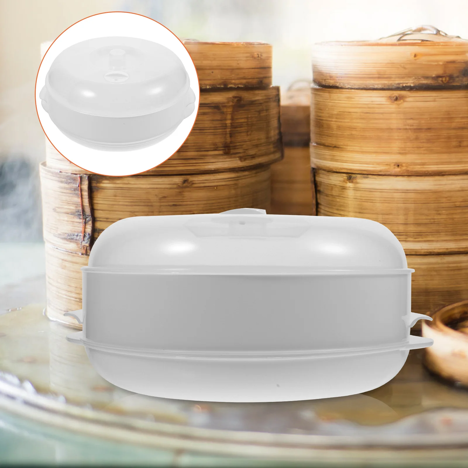 

Steamer Dumpling Basket Kitchen Toolhandled Convenient Cooking Covered Steaming