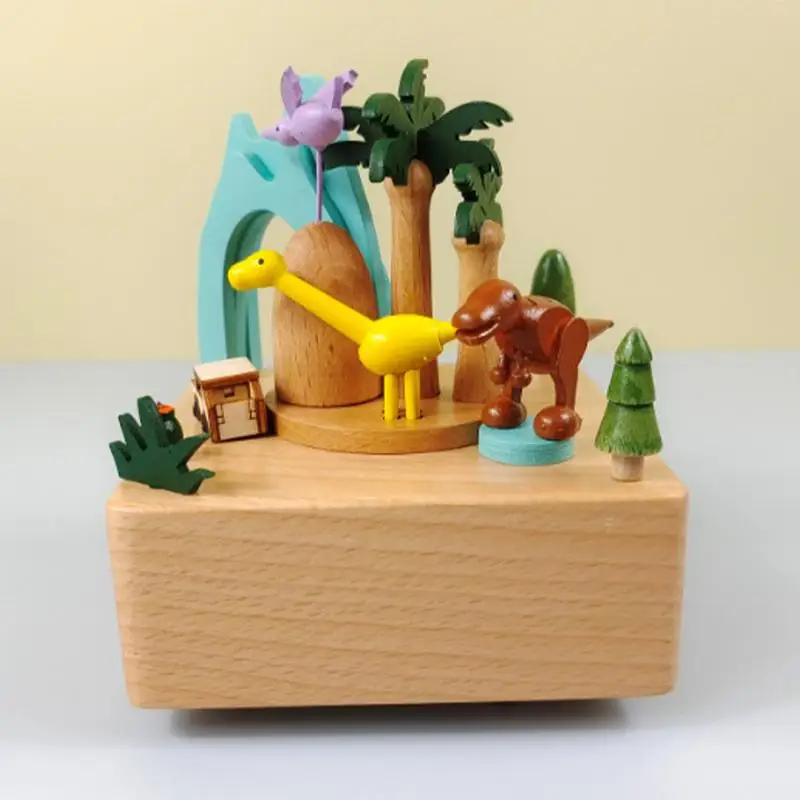 

Уникальная музыкальная шкатулка, деревянное Рождественское украшение, поворотный поезд, музыкальная шкатулка, аксессуары для украшения до...