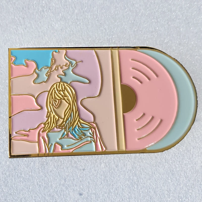 

Lover Album Cover Badge Music Poster Inspired Brooch Singer Enamel Pin Fashion Jewelry