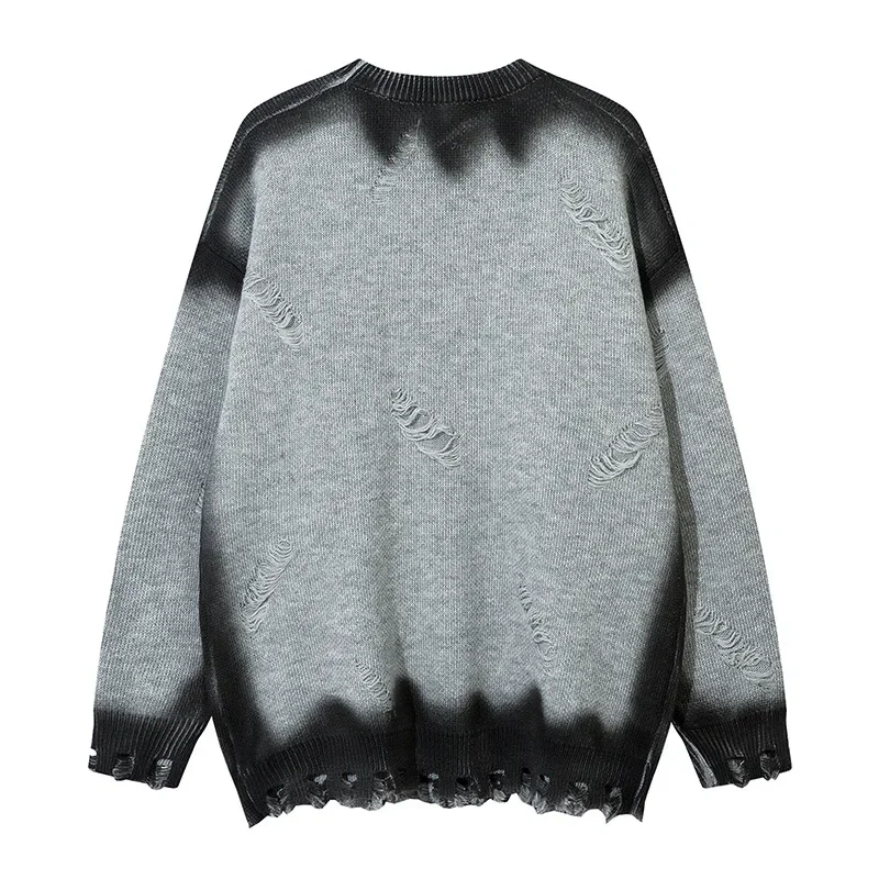 Tangfu модный винтажный вязаный свитер повседневный мужской и женский осенний 2024