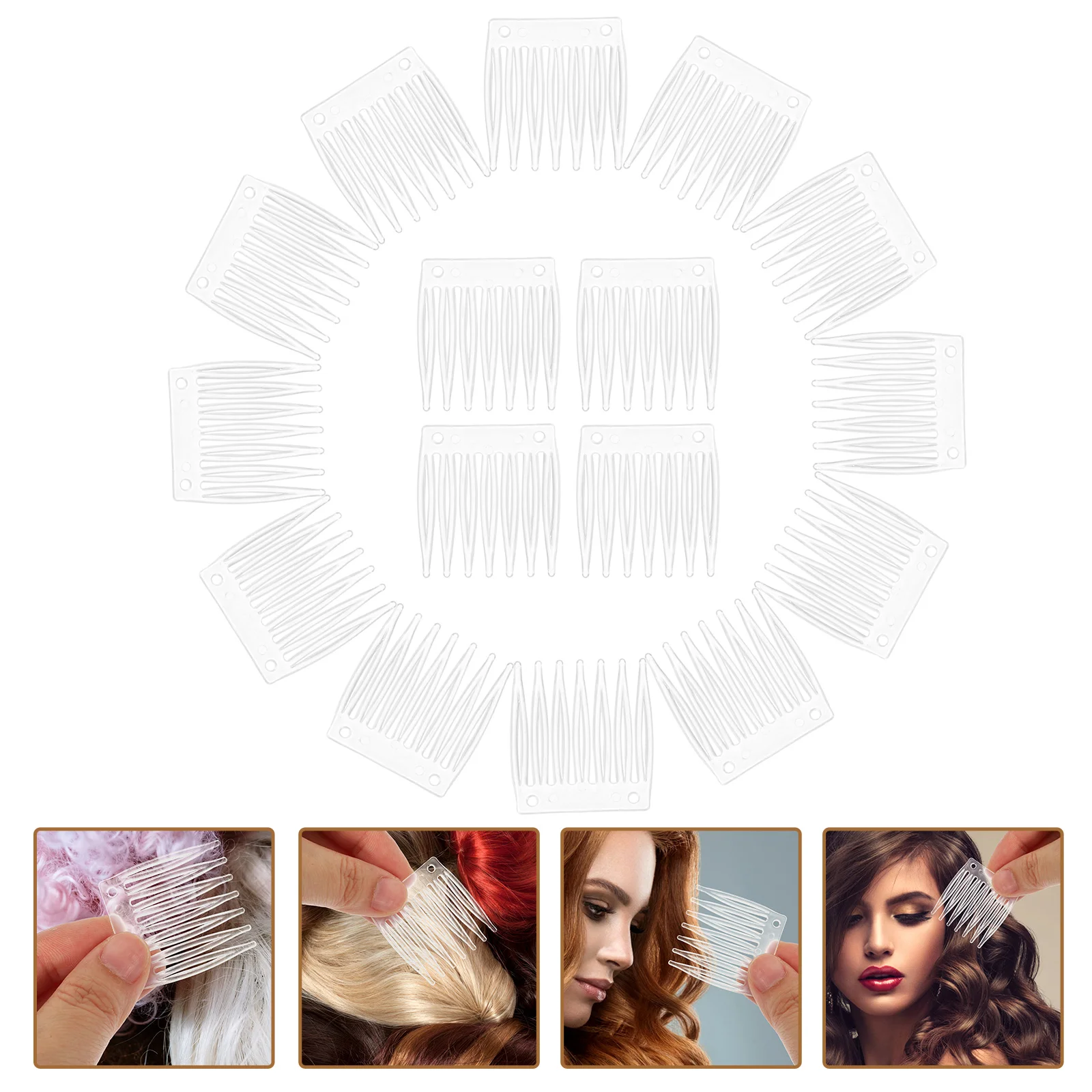 

Зажимы-гребни для мужчин, женщин и взрослых, 50 шт.