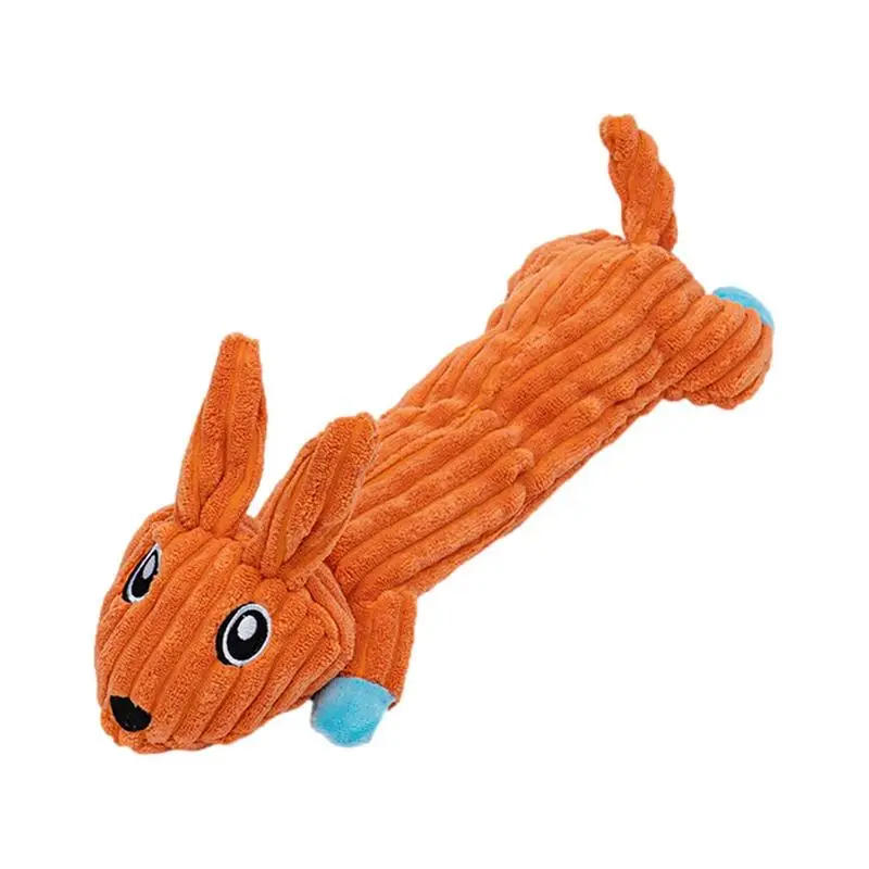 

Dog Squeaky Toys Lovely Animal Plush Toy Cute Dog Interactive Puppy Toy Plush Squeaky Crinkle Toy For Relief Boredom Funny