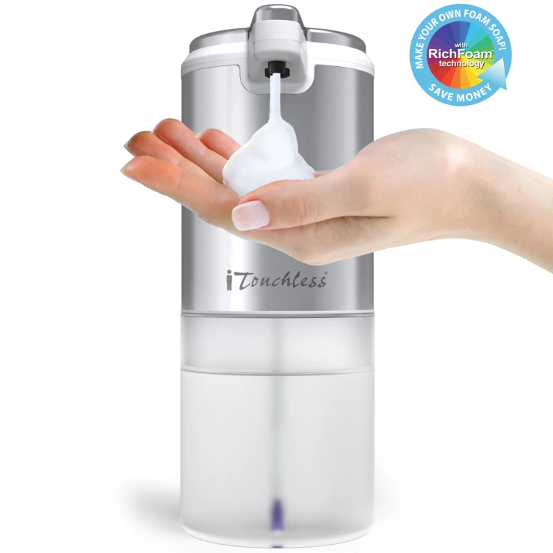 

Stainless Steel Ultraclean 11 fl oz/325 Sensor Foam Soap Dispenser, Rust-Free Ivory White Automatic Touchless Pump, Mix Your Ow