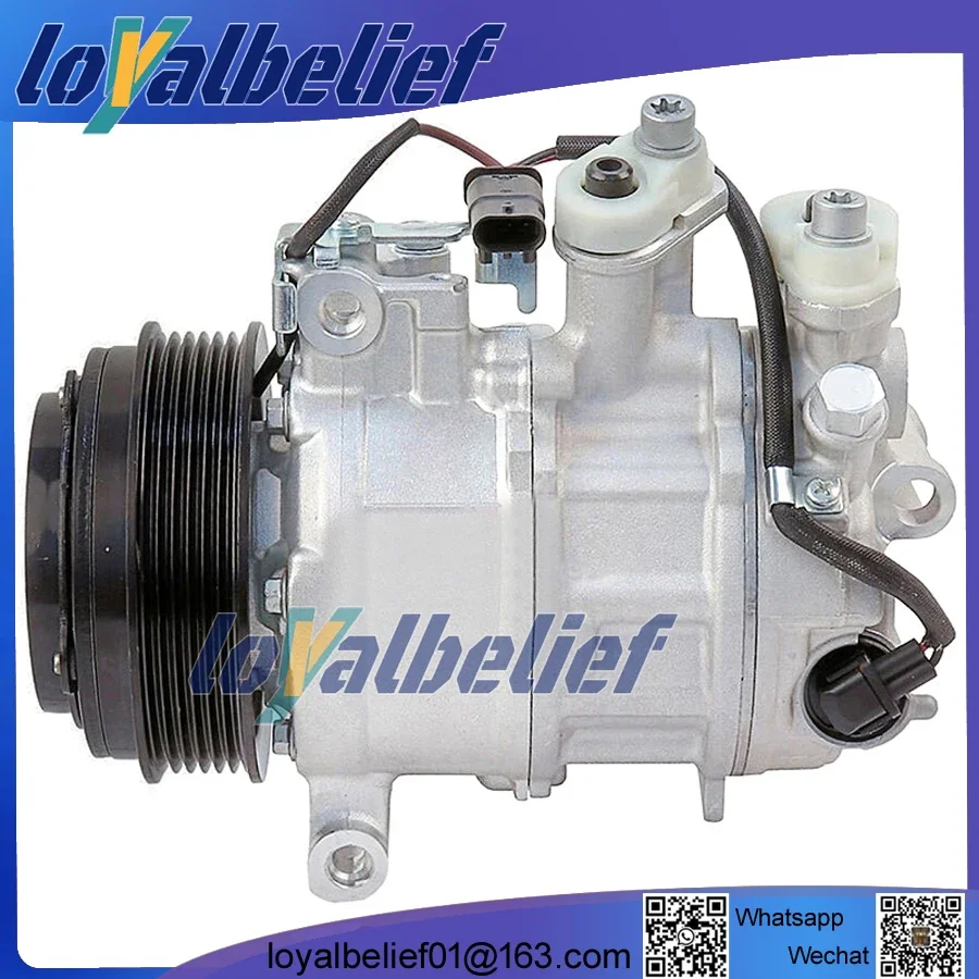 Фото Компрессор кондиционера 6SAS14C для Mercedes-Benz C E GLC W213 13-19 A0008303902 A0008304002 A0008306700 A0008303002 A0008306700 №4