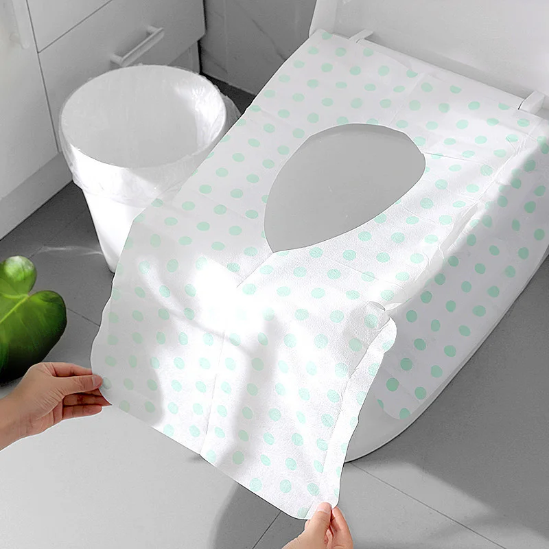 

7pcs Disposable Toilet Seat Cover Portable Potty Seat Cover Full Coverage Toilet Covers For Travel Camping Bathroom Accessories