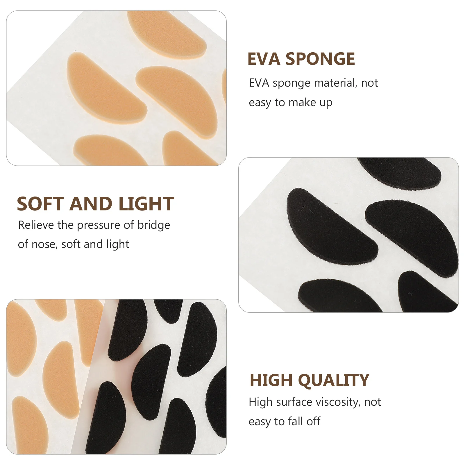 40 пар губчатых подушечек для носа Eva противоскользящие подушечки очки глаз