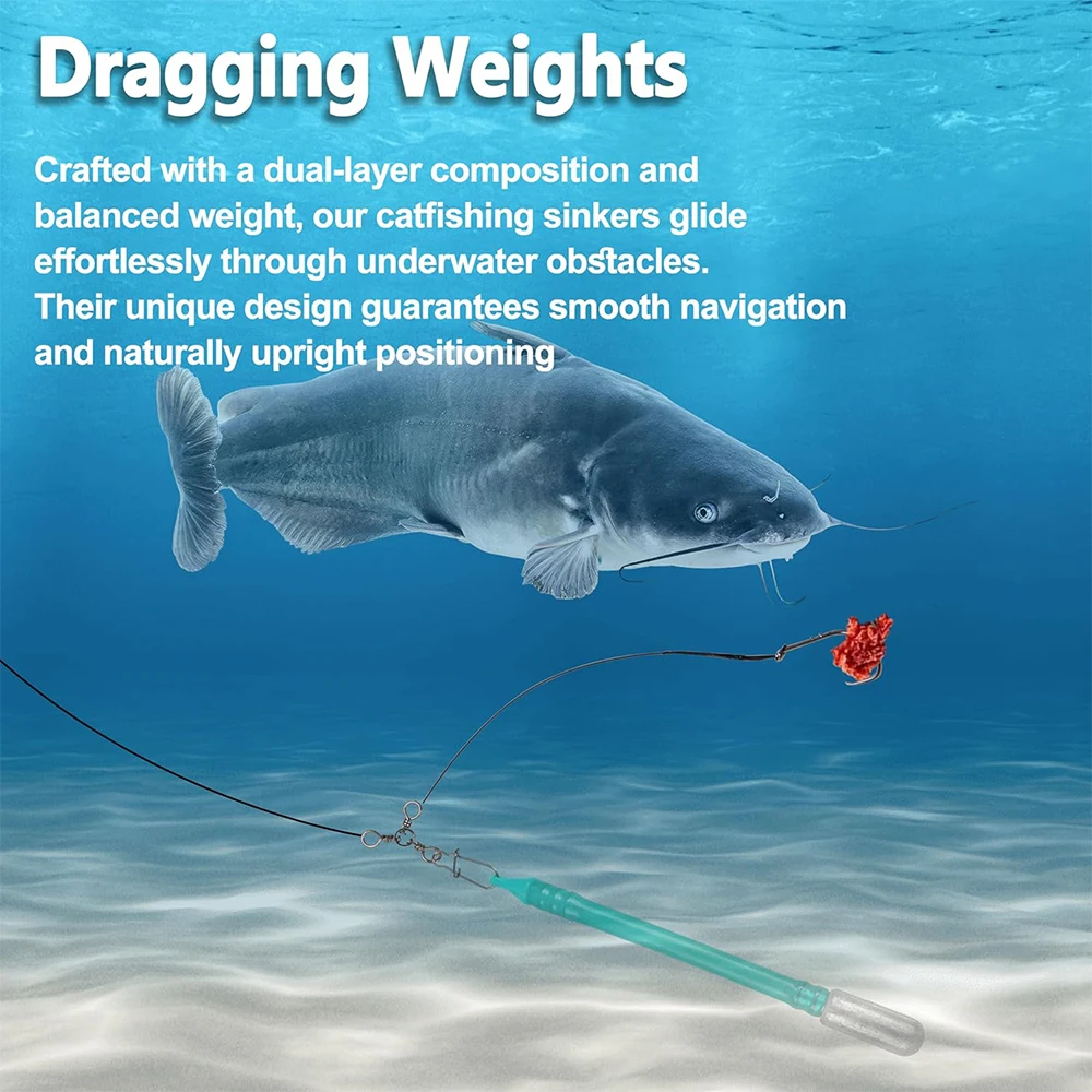 2 шт. грузила без зацепок для снизу прыгающие ловли сома скользящая палочка