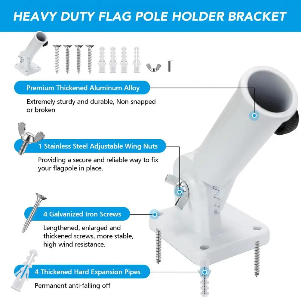 Кронштейн для флагштока быстрая установка регулируемый с помощью оборудования